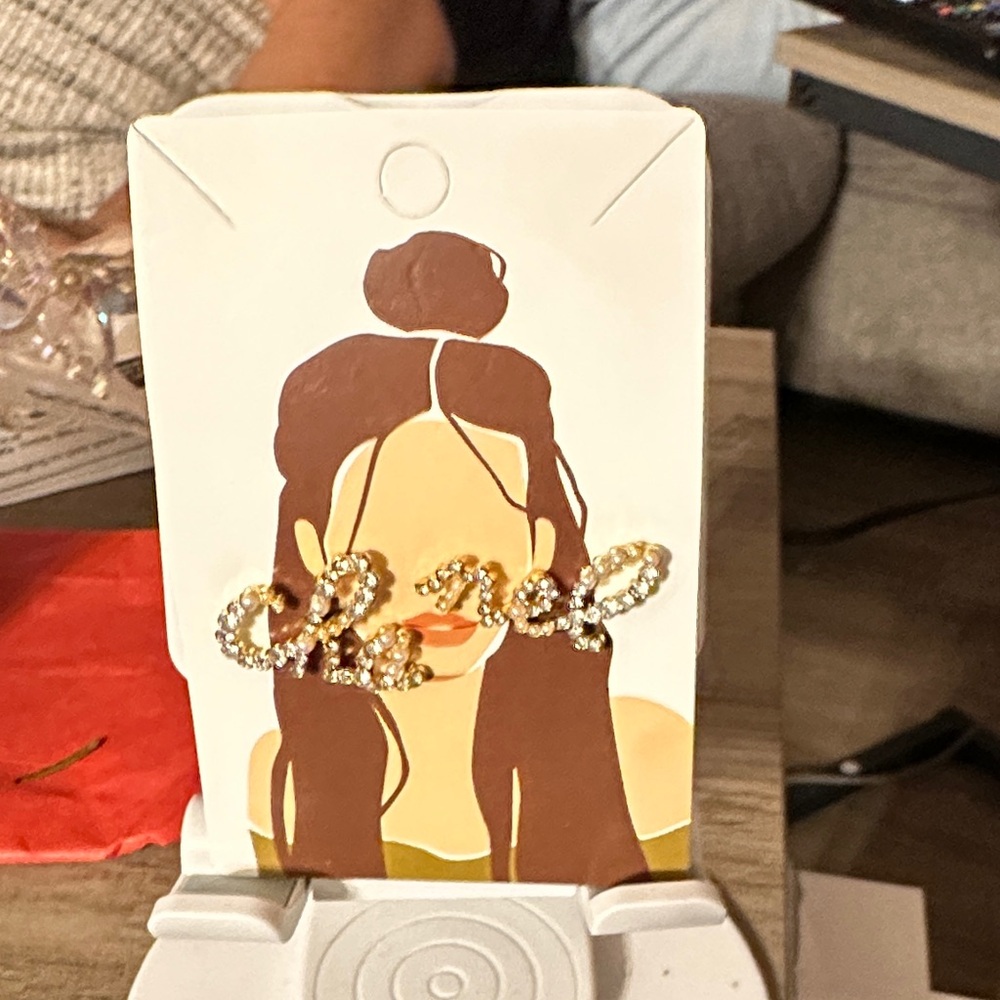 Gold Rhinestone Earrings